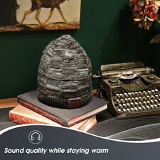 Warm Beanie Hat with Bluetooth Wireless Headphones Integrated - Rechargeable with Built-In Microphone For Hands Free Calls - August EPA25 | Grey thumbnail 4