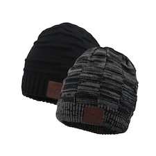 Warm Beanie Hat with Bluetooth Wireless Headphones Integrated - Rechargeable with Built-In Microphone For Hands Free Calls - August EPA25 | Grey thumbnail 8