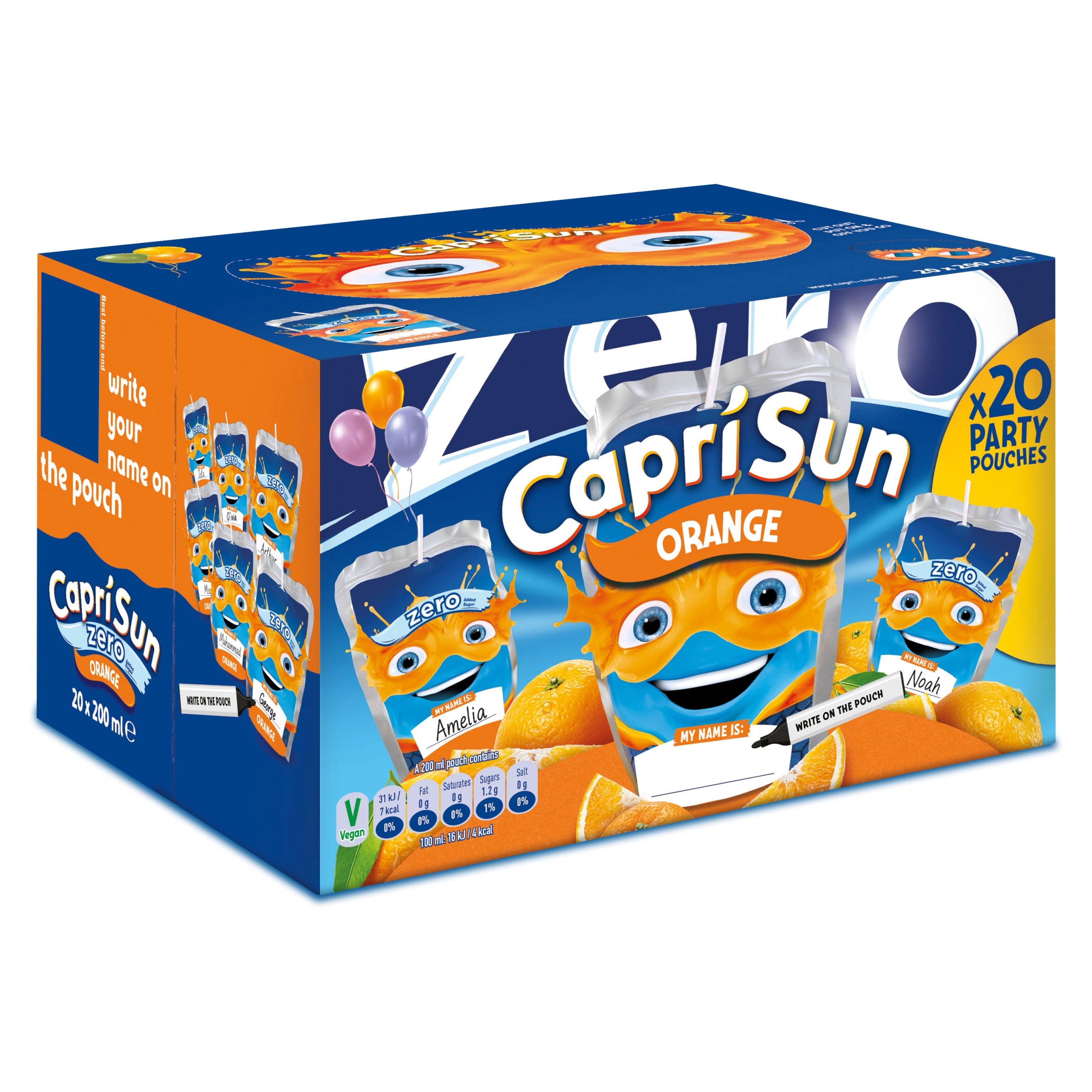 Capri-Sun Orange Zero Party Pack 20x200ml
