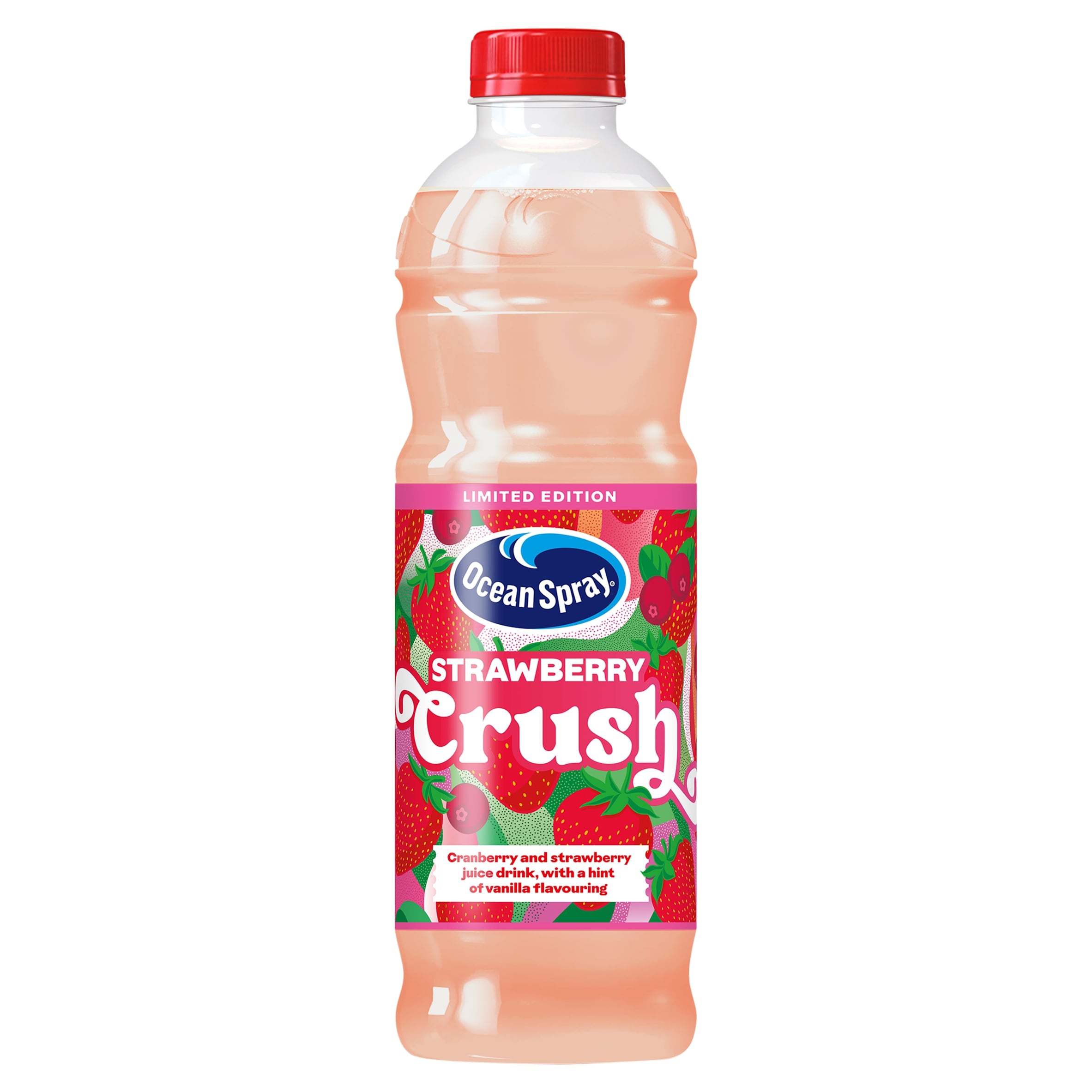 Ocean Spray Strawberry Crush Cranberry and vanilla Flavour 1L