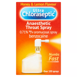 Ultra Chloraseptic Anaesthetic Throat Spray Honey & Lemon Flavour - Image 1