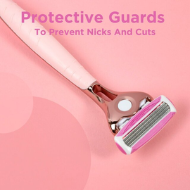 Wilkinson Sword Quattro for Women Razor + 4 Razor Blades Rose Gold thumbnail 6